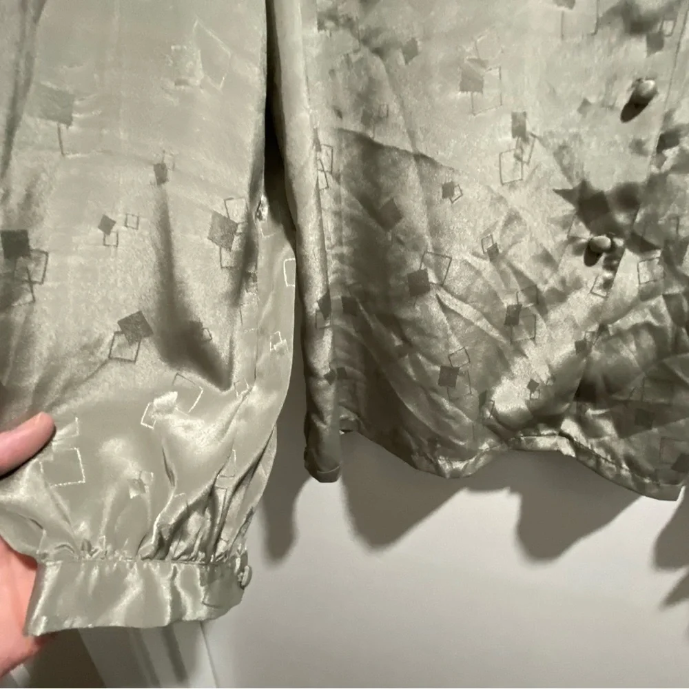 Vintage Feminine Office Secretary Whimsigoth Boho Fairy Grunge Boho Blouse L - Picture 5 of 8